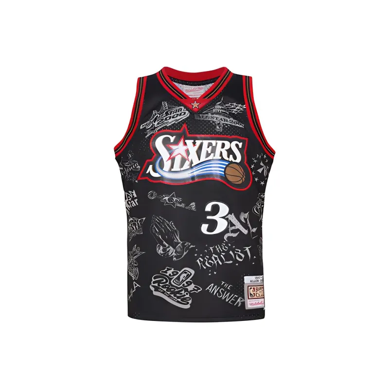 Mitchell Ness Basketball Jerseys Unisex Black-0