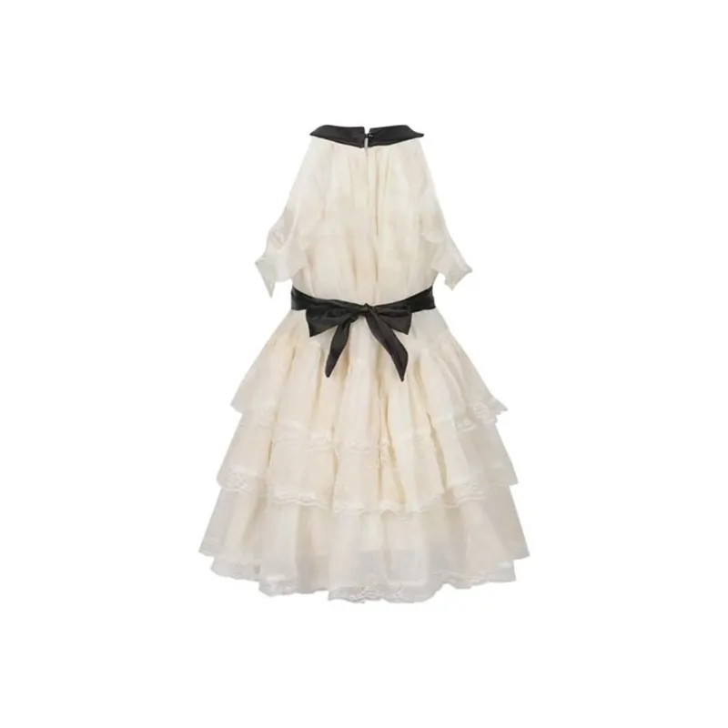 JOSR Sleeveless Dress Women's White-1