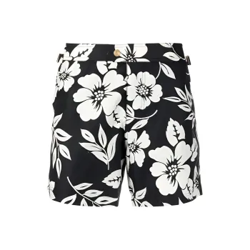 TOM FORD Floral-print Swim Shorts