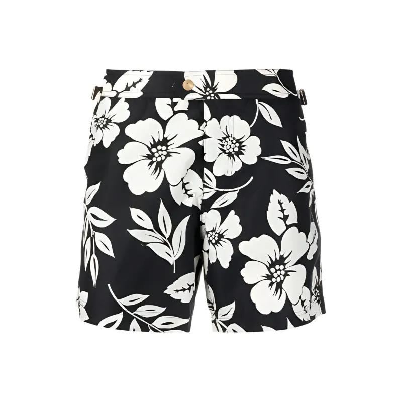 TOM FORD Floral-print Swim Shorts-0
