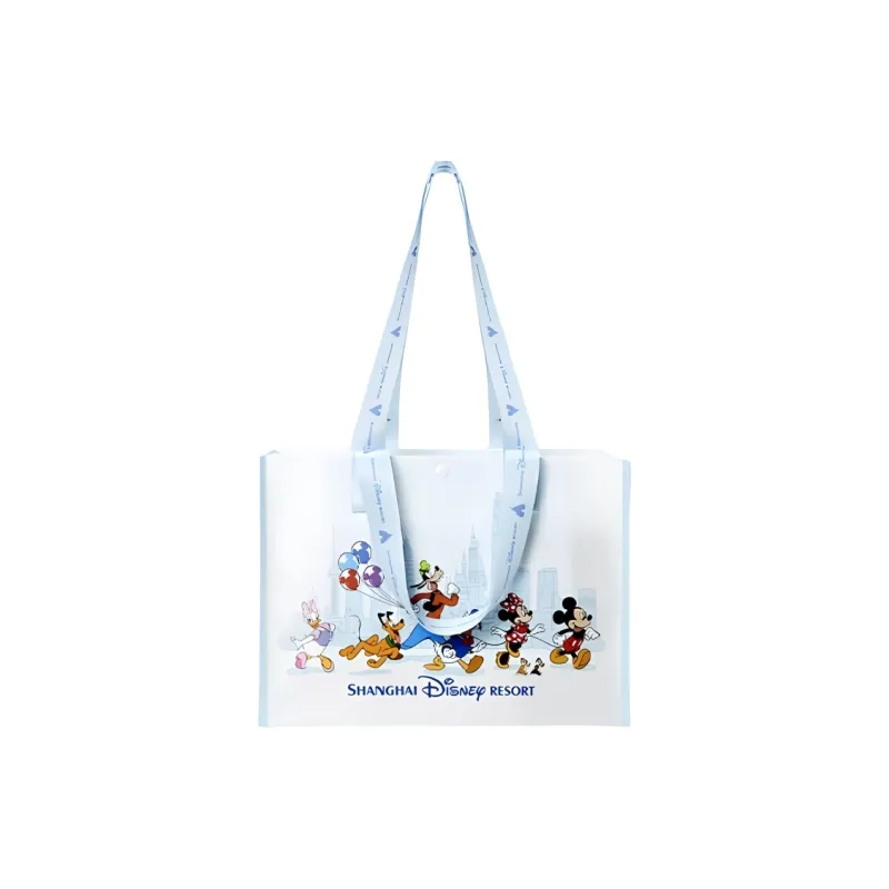Disney Polyethylene Tote Bag, Shopping Bag, Shoulder Bag, Handbag Small Size Unisex Blue-2