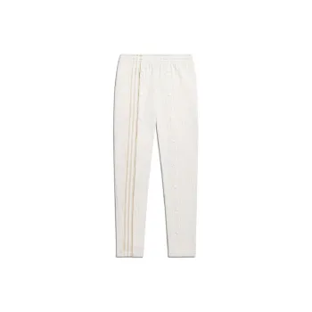 Adidas Knitted Sports Pants Unisex Pale White