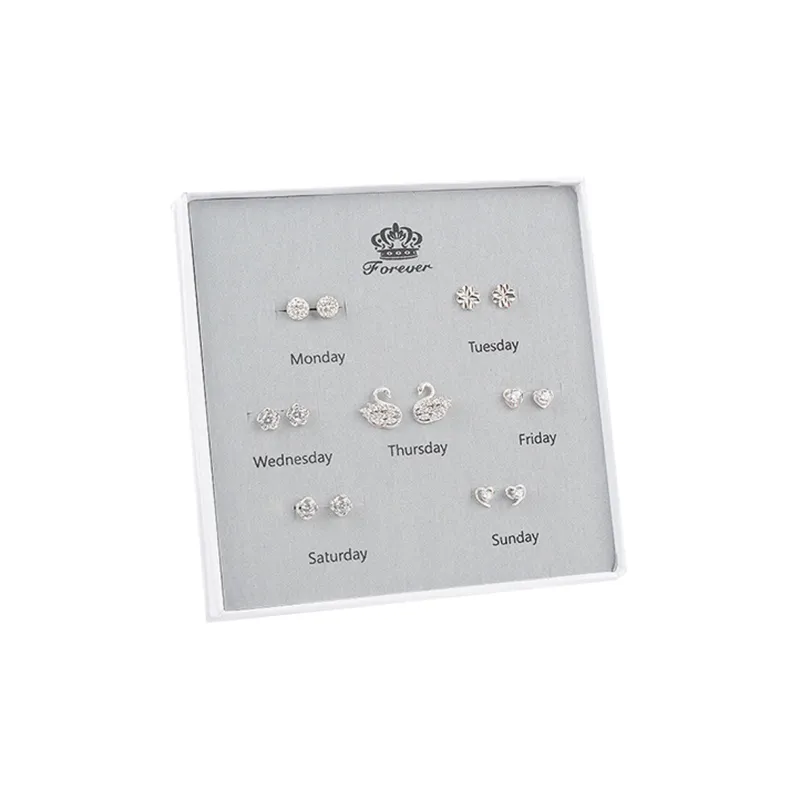 GAGA S925 Silver Stud Earrings Women's-0