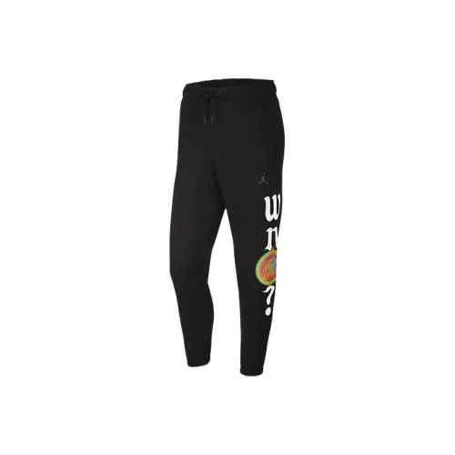 JORDAN Sports Pants Men Black