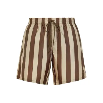 FENDI Pequin Stripe Swim Short