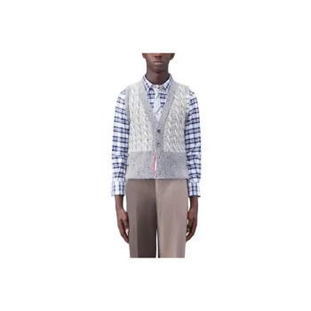 THOM BROWNE· Vest Men's Light Gray