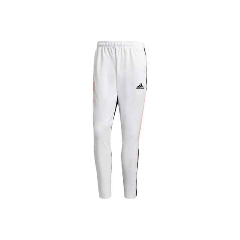 Adidas Knitted Sports Pants Men's White Black Multicolor-0