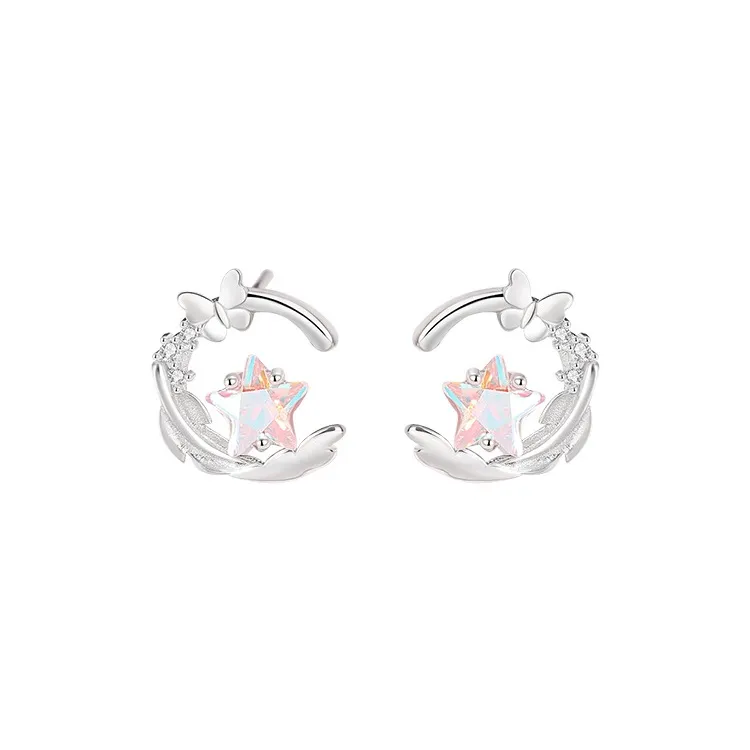 GIFT&CO S925 Silver Stud Earrings Women's-0