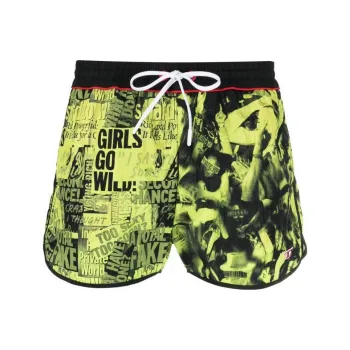 DIESEL Casual Shorts Men Fluorescent Yellow