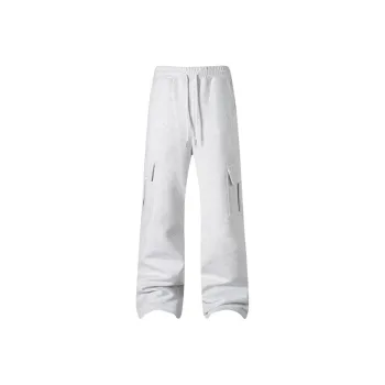 GEOFFREY B. SMALL Casual Pants Unisex White Heather Gray