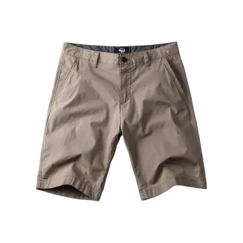 Seasonal Words Casual Shorts Men's Khaki