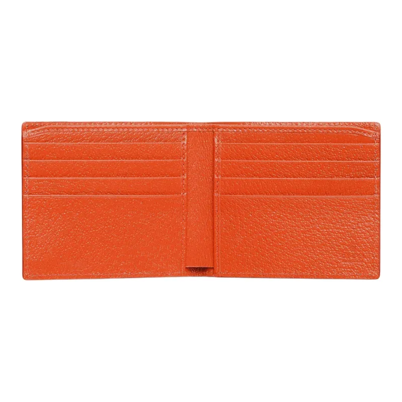 GUCCI GG Supreme Canvas Wallet Men's Beige & Dark Brown-3