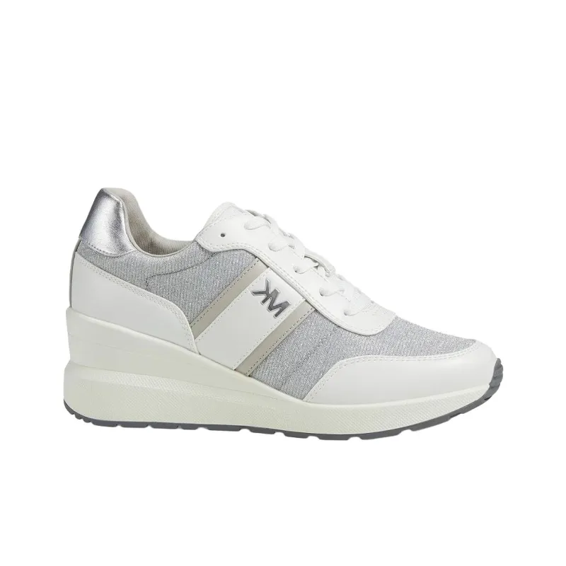 MICHAEL KORS Mabel Low Top Casual Shoes Women's Silver-1