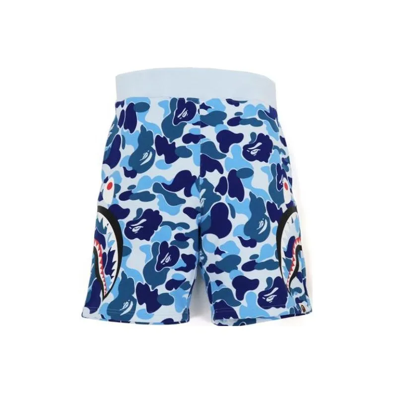 Bape Big Abc Camo Side Shark Sweat Shorts-0