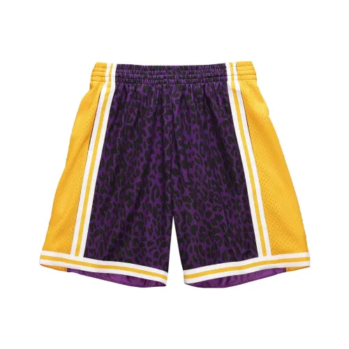 Mitchell Ness Casual Shorts Men Purple