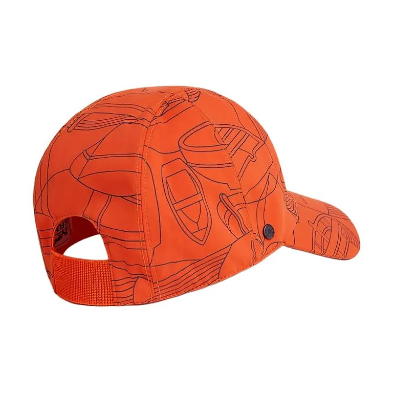 HERMES Polyamide Baseball Caps Unisex Orange-1