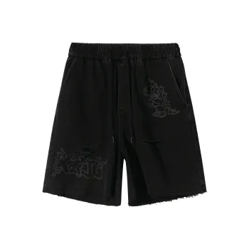 Tokidoki Denim Shorts Unisex Black