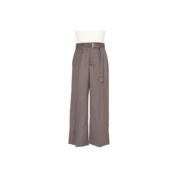 Sacai SS25 Casual Pants Men Taupe