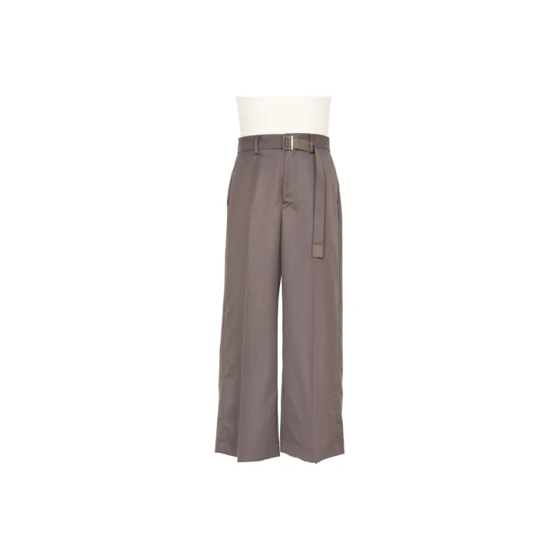 Sacai SS25 Casual Pants Men Taupe-0