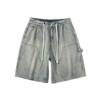Jeep Denim Shorts Men's Yellow Mud