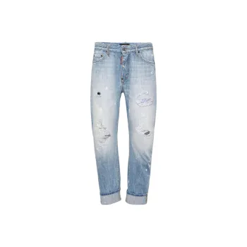 DSQUARED 2 Light Bleach Washed Big Brother Jeans