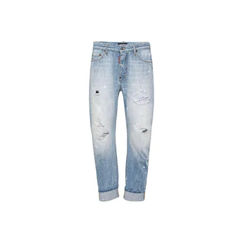 DSQUARED 2 Light Bleach Washed Big Brother Jeans