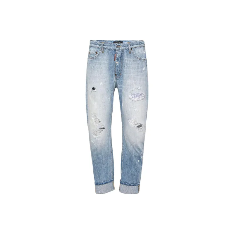 DSQUARED 2 Light Bleach Washed Big Brother Jeans-0