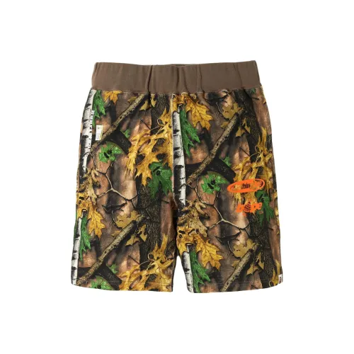 A BATHING APE Forest Camo Track Shorts