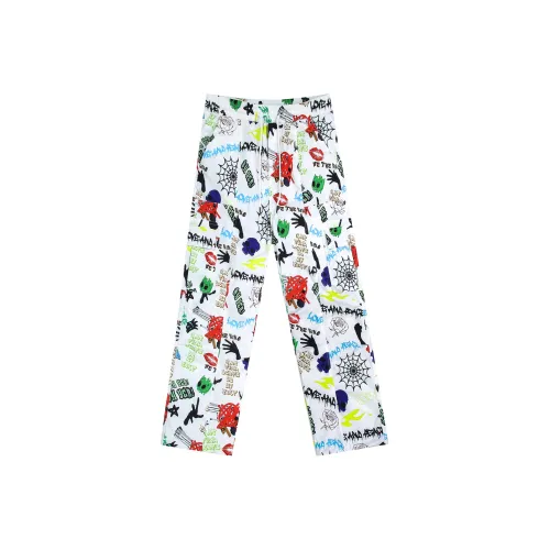 FFOMKE Casual Pants Unisex White