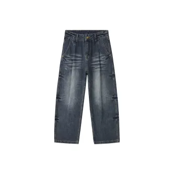 ZENGZHI Jeans Unisex Ice Blue