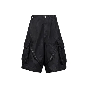 UNDERWATER Cargo Shorts Unisex Wax Black