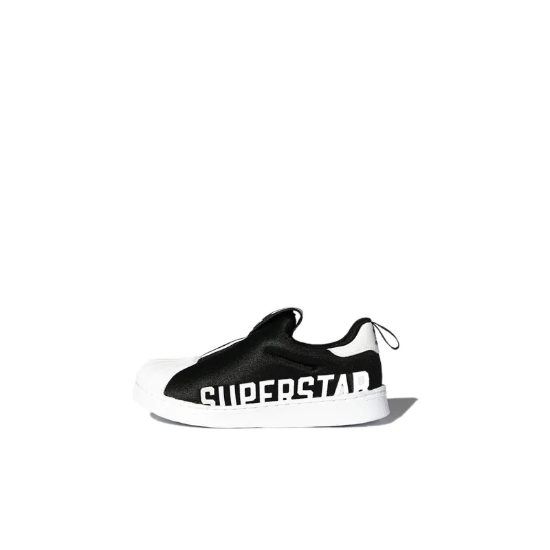 Adidas Originals Superstar 360 X Abrasion Resistant Low Top Toddler Shoes Black White Infant And Toddler-0
