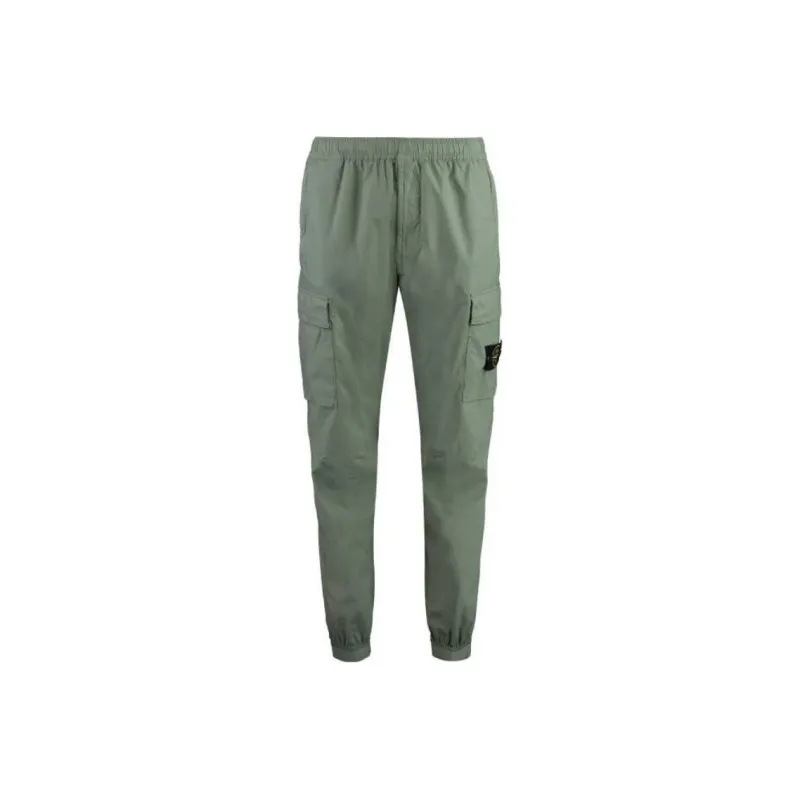 STONE ISLAND Compass Patch Tapered Leg Cargo Pants-0