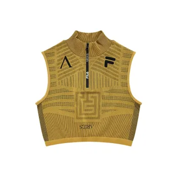 Aries X FILA FUSION Tank Tops Women's Yellow Sand Gold
