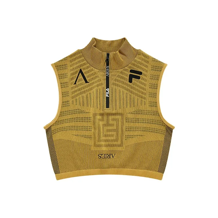 Aries X FILA FUSION Tank Tops Women's Yellow Sand Gold-0