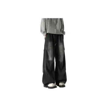 NEVER RULE Casual Pants Unisex Black