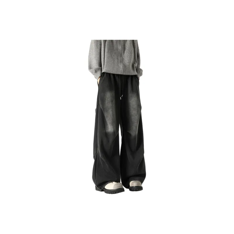 NEVER RULE Casual Pants Unisex Black-0