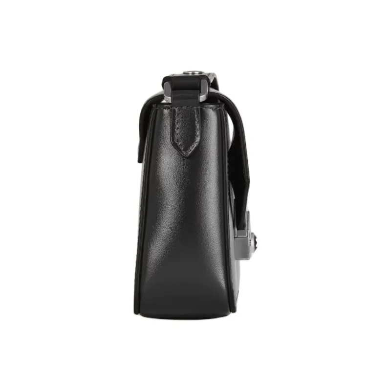 MONTBLANC Meisterstuck Leather Messenger Bag, Crossbody Bag Mini Men's Black-1