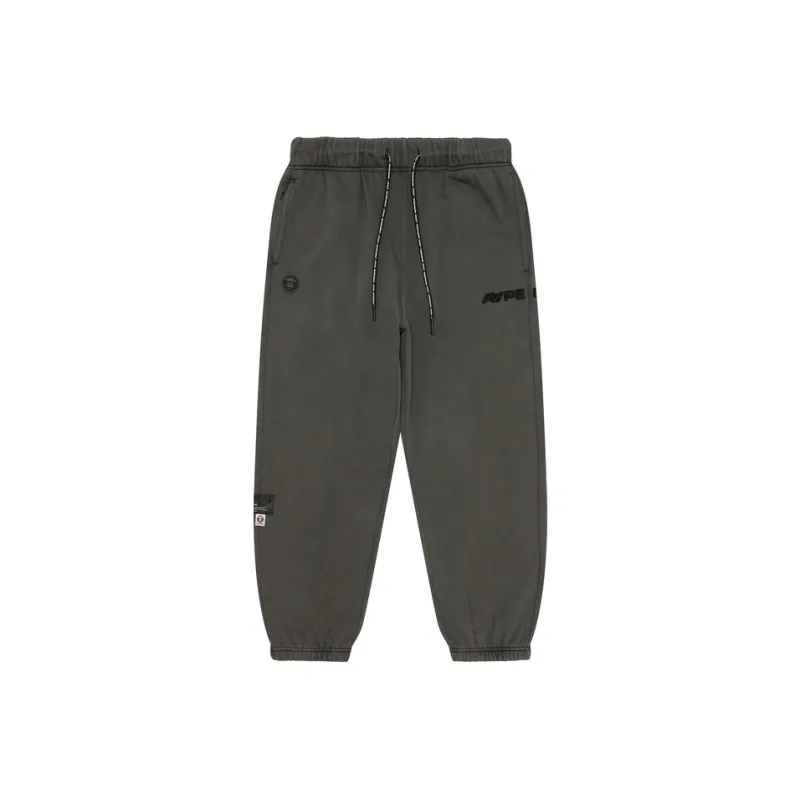 Aape Logo embroidered Cotton Track Pants-2