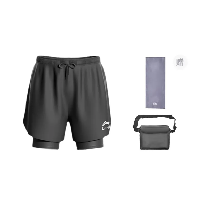 LiNing Swimming Shorts Men's Black-161