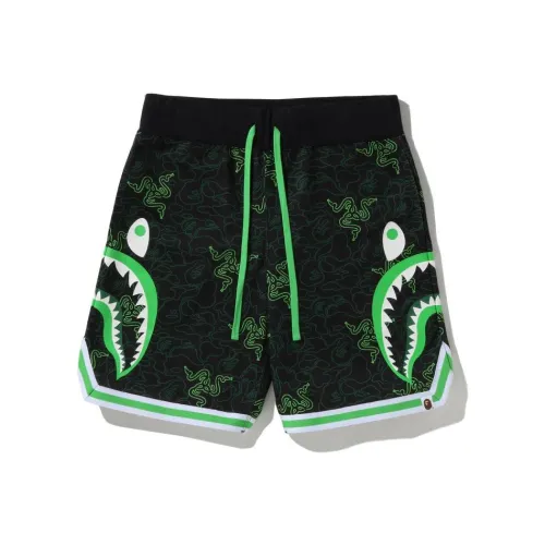 A BATHING APE x Razer Bape FW22 Casual Shorts Men's Bright Green