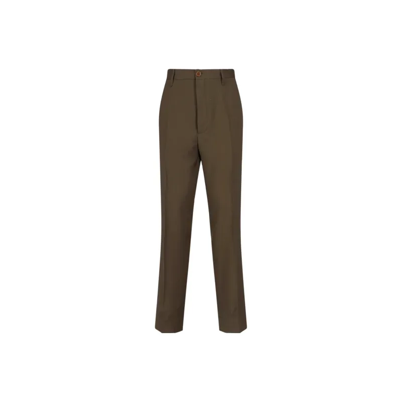 Vivienne Westwood High Waist Straight Leg Tailored Trousers-0