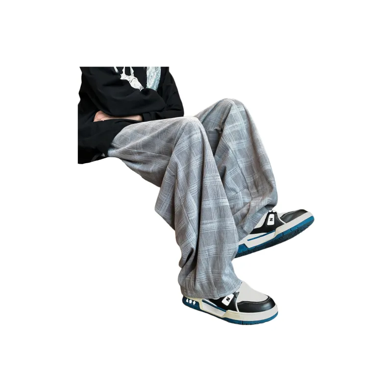 KIRHNE Casual Pants Unisex Black-4