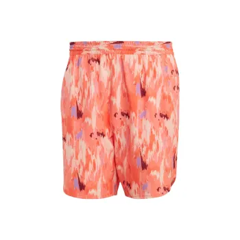 Adidas Casual Shorts Men Orange Red