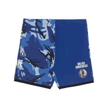 Aape X Nba Style Ape Face Camo Milwaukee Bucks Sweat Shorts