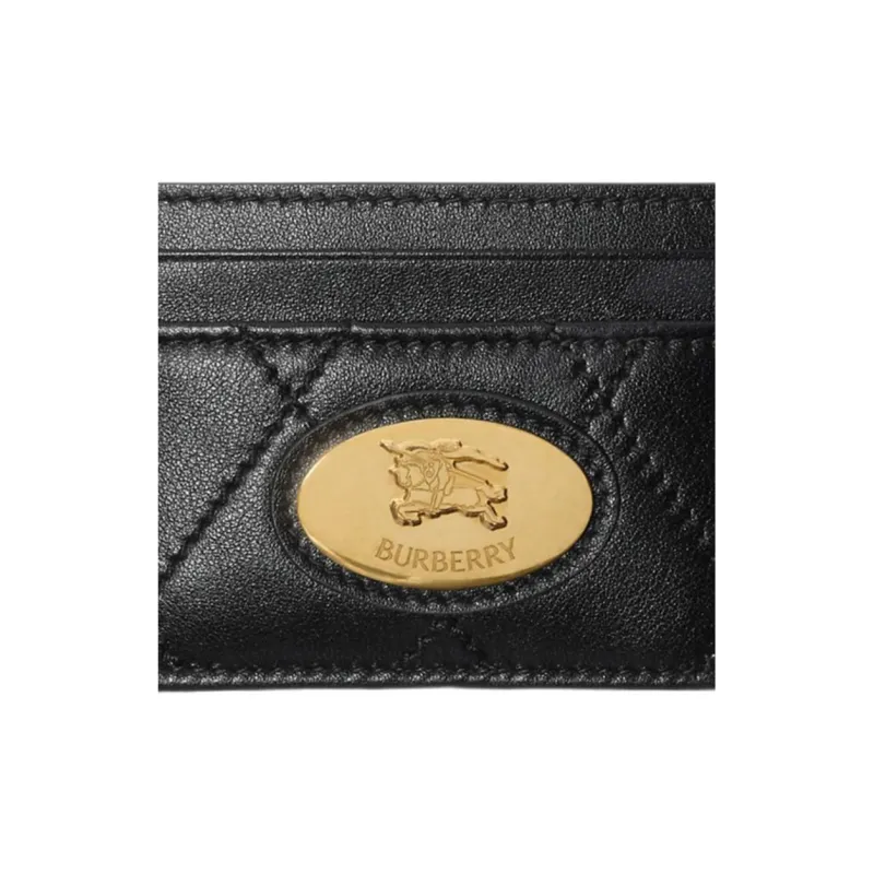 Burberry Calfskin Card Holder Women's Black-2