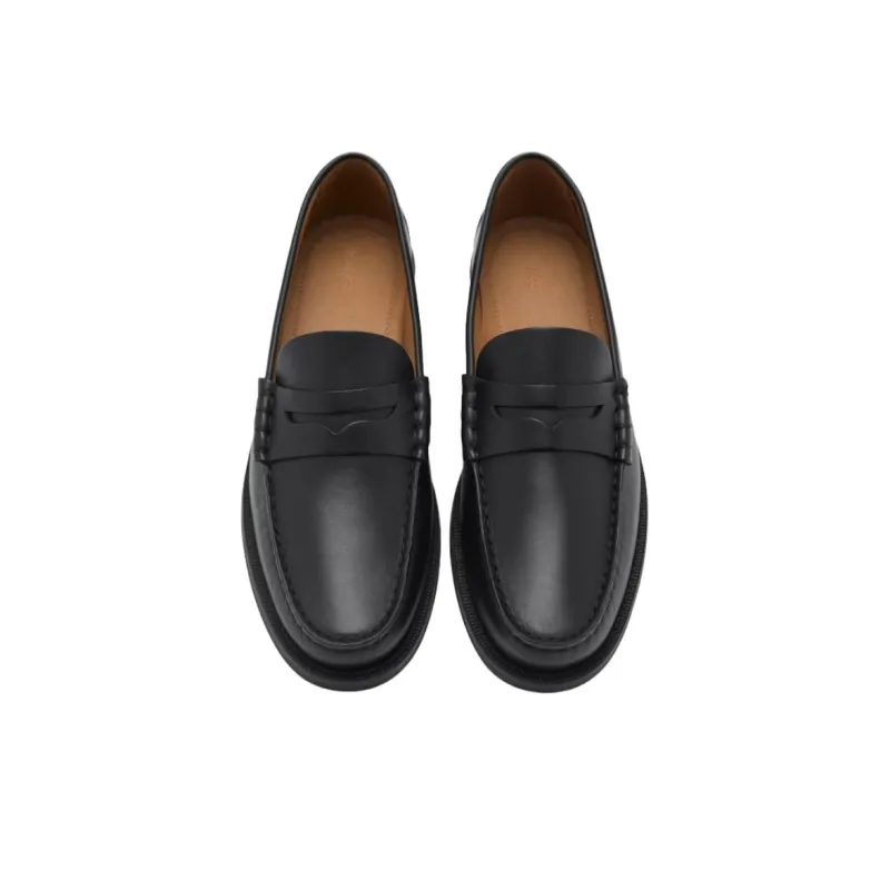 MANGO Loafers Men Black-3
