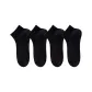 [4 Pack/Mesh Breathable Say Goodbye to Foot Odor]4 Pairs Black