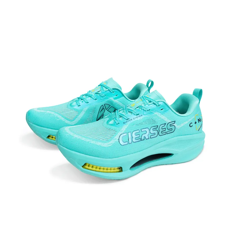CLERSES Running Shoes Unisex Low Top Dream Chasing Cyan-1