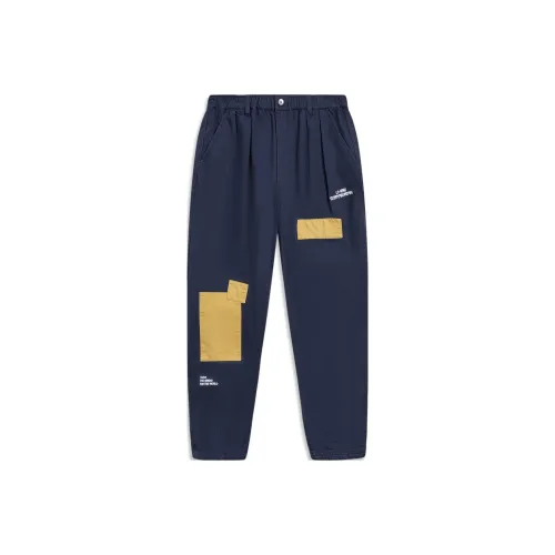 LINING Casual Pants Men Dark Ship Blue